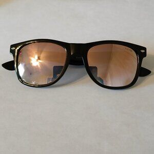 NYS City Men's Matte Black Mirrored Classic Sunglasses Bleecker Street 2732-72